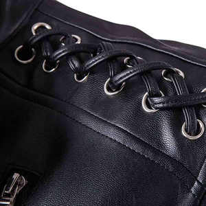 Custom Made Genuine <b>Leather</b> Motorbike <b>Jacket</b> for Men Stand Collar with Front Logo Coated <b>Real</b> <b>Leather</b> <b>Jacket</b> - Product Image 4