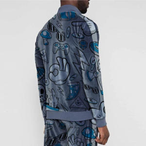 Chándal de terciopelo Unisex personalizado OEM para hombre, ropa de calle ecológica de algodón 100%, pantalones de chándal de talla grande, pantalones Cargo de 2 piezas - Product Image 6