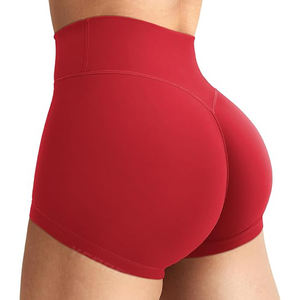 Yoga Booty <b>Shorts</b> High Waist Tummy Control <b>Scrunch</b> Lift Workout Fitness Soft Stretch Spandex Polyester Women Activewear - Product Image 4