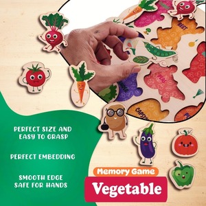 Vente en gros Casse-tête légumes en bois 3D personnalisable Jouet éducatif pour enfants et adultes avec options OEM & ODM - Product Image 4
