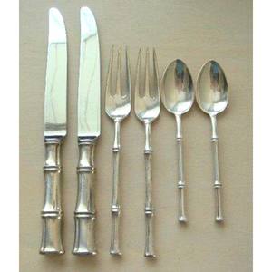 Couverts Polis Argent Mariage Argenterie Fourchette Cuillère En Acier Inoxydable Avec Poignée Designer Audacieux Couverts Ensemble - Product Image 3