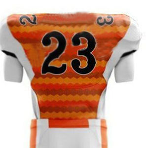 Customized Personalized Team Name Number 100% Polyester Sublimated American Football Tops <b>Men's</b> American Football Jersey - Product Image 5