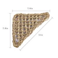 Hamac Reptile en fibre d'herbe naturelle Hamac Lézard Hamac pour animaux de compagnie Hamac en jonc de mer Angle oscillant