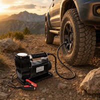 Monster4WD 12V Portable Tire Inflator 160L/min Quick Connect Air Pump with 7M Rubber Hose 150PSI for SUV 4x4 Offroad