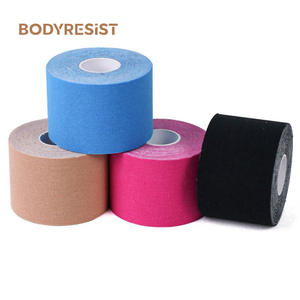 Vente en gros de ruban adhésif élastique pour la physiothérapie du genou, ruban adhésif musculaire athlétique, ruban de kinésiologie pré-coupé pour le sport - Product Image 1