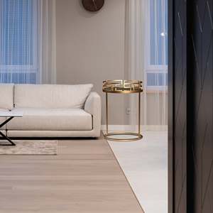 Gran oferta, mesa auxiliar de sofá con anillo de Metal con mesas de centro de vidrio, artículo decorativo para el hogar para muebles de sala de estar, restaurante - Product Image 5