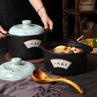 Bazhen casserole de style japonais soupe ustensiles de cuisine cuisinière électrique en céramique gaz pot en céramique cuisinière à gaz 3L 4L 5L marmite