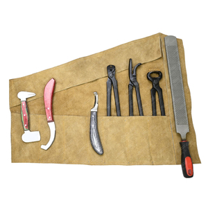 Kit de herrador portátil, juego de bolsas de herramientas de uso profesional, kit de herrador todo en uno, recorte de pezuña, kit completo de herrador de acero inoxidable - Product Image 2