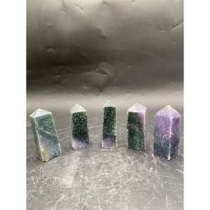 Tour de cristal en agate de raisin naturelle polie de 8 cm, taille personnalisée, pierre décorative de guérison, disponible en tailles sur mesure - Product Image 6