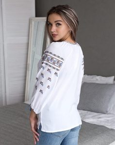 เสื้อลำลองปักลายทันสมัยหรูหราสำหรับผู้หญิงแม่ลายยูเครนแบบดั้งเดิมมีพู่ห้อยเป็นของขวัญสำหรับงานเลี้ยงที่ดีที่สุดเรียบง่าย - Product Image 5