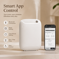 Diffuseur d'arômes sans eau 400 ml avec écran LCD, sans fil, sur pied ou mural, pour huiles essentielles, idéal pour la maison, le salon et le spa