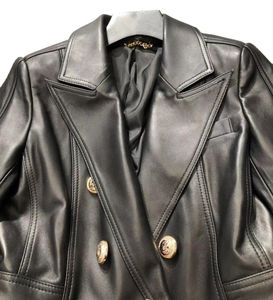 Nouvelle Arrivée - Blouson en Cuir Léger pour Femme en Gros / Vente Flash - Blousons en Cuir de Vachette Tendance pour Femme Automne & Hiver - Product Image 4