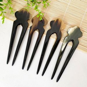 GÉNÉRATION D'ACCESSOIRES DE CHEVEUX EN CORNE DE BUFFALO POLI FAIT À LA MAIN Fourchette À Cheveux Bâton Barrettes Clips pour Bijoux Matiss Coiffure - Product Image 2
