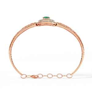 Elegant 18K Gold Plated Sterling <b>Silver</b> Freshwater <b>Pearl</b> Diamond Charm <b>Bracelet</b> Custom Design Open Design Women's Luxury Fashion - Product Image 2