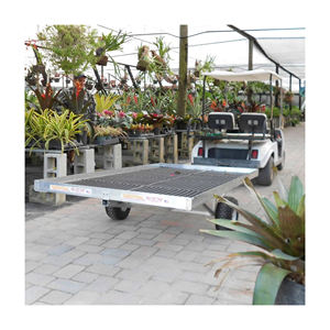 Remorque de jardinage galvanisée pour projets d'aménagement paysager extérieur, résistante à la corrosion et durable - Product Image 6