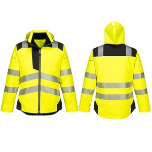 Camisa de trabajo de seguridad para trabajadores de la construcción de algodón personalizada Hi Vis reflectante para el tráfico en carretera Industrias mecánicas de carbón Colocación frontal - Product Image 4