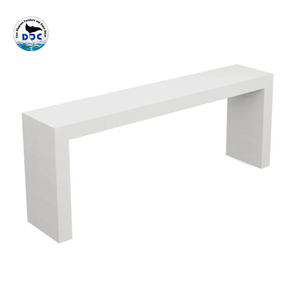 โต๊ะคอนโซลสไตล์โมเดิร์นมินิมอล DPC ทำจาก MDF ลายหวายเทียม เหมาะสำหรับห้องนั่งเล่นและทางเข้าบ้าน ดีไซน์ฐานขาแข็งแรง - Product Image 1