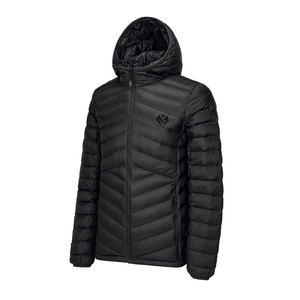 Color negro, prendas de vestir para hombre, abrigo de invierno grueso y cálido con capucha para exteriores, chaqueta acolchada para hombre - Product Image 1
