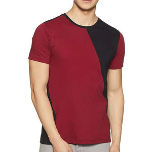 T-shirt pour homme personnalisé en coton 100% avec logo imprimé sur le devant, col rond, décontracté, respirant, séchage rapide, coupe classique - Product Image 1