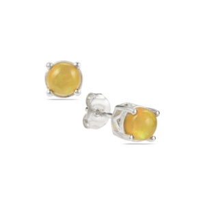 Pendientes de Ópalo Etíope Natural de 0.66ct con Diseño de Mariposa en Plata de Ley - Product Image 1