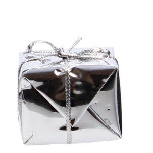 Juego de Adornos Navideños de Plata Hechos a Mano, Formas Ovaladas y Circulares Mini Personalizadas para Decoración del Hogar, Artesanías con Cuentas y Estampado Flocado - Product Image 5