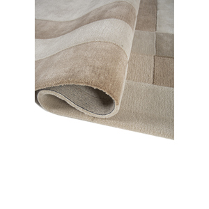 Tapis en laine et viscose tufté à la main Cera Ivory, motif géométrique Top-21219 pour usage domestique - Product Image 2