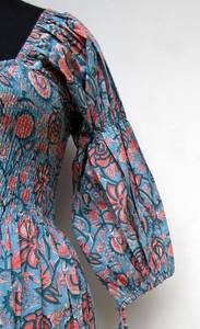 Exclusively Designer Rayon Tie Dye <b>Women</b> Bohemian Beach Wear High Side <b>Slit</b> Fit and Flare Maxi Floor Length Clothing <b>Dresses</b> Set - Product Image 4