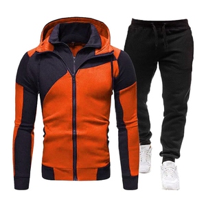 Custom Logo Autumn OEM Two-Piece Unisex Sport Streetwear Tracksuit Set with Printed Fleece Sweatshirt & <b>Jogger</b> Pants - Product Image 2