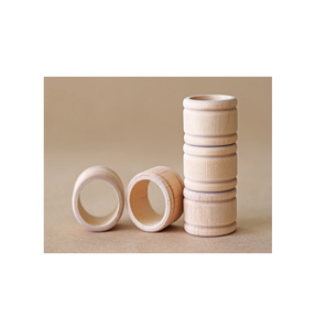 Mini rond de serviette en bois pour utilisation en articles de fête et accessoires de conception simple Anneaux de serviette avec vente - Product Image 3