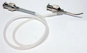 Cánulas Desechables para Irrigación Ocular Manual, Juego de Instrumentos de Un Solo Uso, Quirúrgico Oftálmico, Certificado CE Clase II, Seguro para la Córnea - Product Image 3