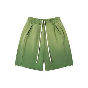 Streetwear de haute qualité lavage à l'acide de sueur court pour hommes personnalisé coton cordon Vintage en détresse Shorts décontracté Shorts - Product Image 3