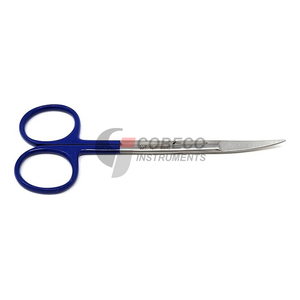 กรรไกรผ่าตัดขนาดเล็ก ปลายแหลมคม ทำจากสแตนเลส ใบมีดโค้งสำหรับผ่าตัด สามารถฆ่าเชื้อได้ - Product Image 2