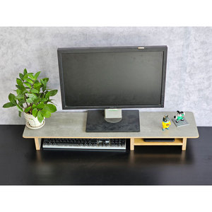 100x20x10cm Plywood Silver Computer Monitor <b>Stand</b> MS68018 Melamine Tabletop for 24 Inch <b>Screens</b> 90 Degree Tilt Angle New Product - Product Image 4