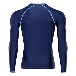 Custom Logo Solid Long Sleeve <b>Compression</b> Top – Quick Dry Spandex Gym Fitness Rashguard Workout <b>Shirt</b> - Product Image 3