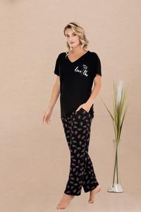 Conjunto de Pijama de Viscosa para Mujer, Calidad Turca, Suave y Transpirable, Manga Larga, Hecho en Turquía, Ropa de Dormir de Alta Calidad - Product Image 6