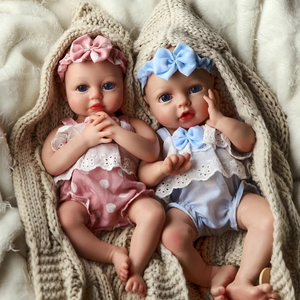 Babeside 12-inch Mini oyuncak 100% el yapımı gerçekçi silikon bebek bebek ikizler yumuşak moda bebekler ile tam vücut - Product Image 1