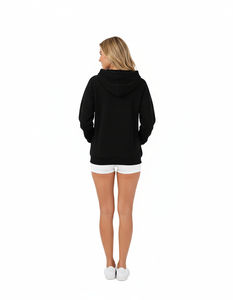 OEM ODM Pull à capuche pour femme 100% polyester tissé respirant Impression de logo personnalisé Vêtements d'hiver décontractés - Product Image 2