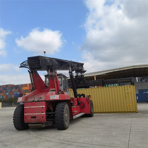 Chariot élévateur Volvo Kalmar DRF450 d'occasion, 45 tonnes, équipement lourd, moteur, pompe hydraulique, boîte de vitesses, roulement, modèle 2018-2022, godet de 10 m - Product Image 3