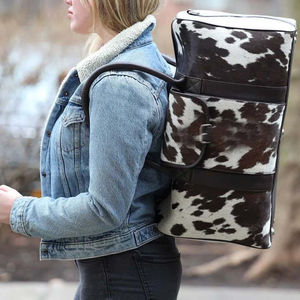 Sac de voyage en cuir véritable de qualité supérieure, fabriqué en usine, sac de sport de luxe fait à la main, sac de voyage durable en polyester - Product Image 2