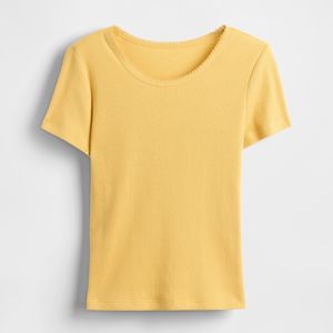 Camiseta para Niñas, Top de Algodón a la Moda, Ligera, Informal, Cómoda, Moderna, Estampada, Atuendo Juvenil - Product Image 1