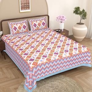 Ensemble combiné doux, durable et élégant, ensemble de literie 100% coton avec taies d'oreiller, taille king, drap de lit en coton king avec 2 taies d'oreiller - Product Image 3