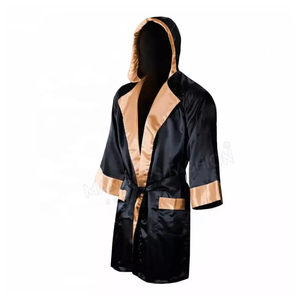 Vêtements d'arts martiaux sur mesure en gros, robe de boxe en satin avec capuche, vente, couleurs personnalisables, combattants professionnels - Product Image 6