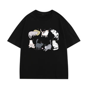 T-shirts pour hommes à épaules tombantes, doux, de haute qualité, surdimensionnés, lourds, 100% coton, logo personnalisé - Product Image 3