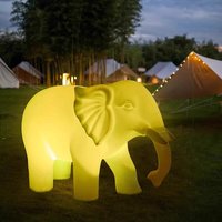 Lampe LED lumineuse en forme d'animal IP65 Interactive Warm-Up Artificial Elephant Sculpture for Landscape Lighting Christmas Park