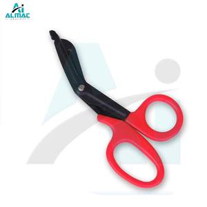 Tijeras de utilidad de diseño rojo y negro de primera calidad de ALMAC diseñadas para uso a largo plazo con cuchillas resistentes y cómodos bucles para los dedos - Product Image 1
