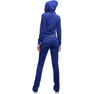 Conjunto Deportivo Casual de Moda para Mujer, Talla Grande, Chaqueta con Capucha y Cordón Ajustable, Pantalones, 2 Piezas, Resistente al Viento - Product Image 4