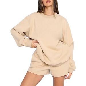 Nouvel ensemble deux pièces décontracté pour femme, en coton rayé, haut et short au-dessus du genou avec boutons décoratifs – Collection 2026 - Product Image 3