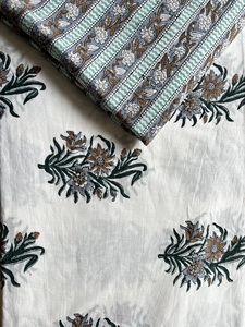 Gros coton main bloc imprimé tissu couture artisanat maison literie ameublement et sac accessoires polyvalent tissu brut - Product Image 4