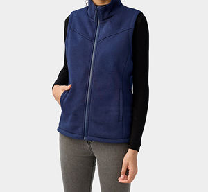 Chaleco de Forro Polar de Doble Cara para Hombre, Cortavientos, Transpirable, con Cierre de Cremallera, Cuello Redondo, Ropa de Abrigo para Invierno, 100% Poliéster - Product Image 4