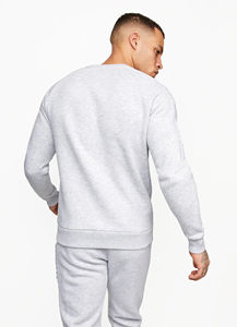 Men's Sweatsuit 100%Cotton Plus Size Long Sleeve <b>Crewneck</b> Tracksuit Set Contrast Color Soft comfort Jogging Casual Sports Suits - Product Image 2